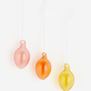 3-pack Glass Decorations