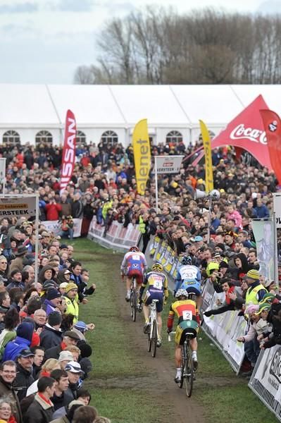 Huge crowds lined the course in Hamme-Zogge, Belgium.