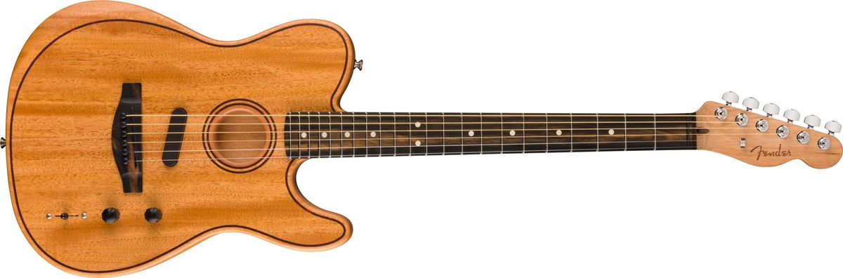 Fender All-Mahogany American Acoustasonic Telecaster and Jazzmaster