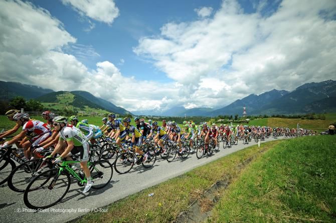 The peloton in Austria