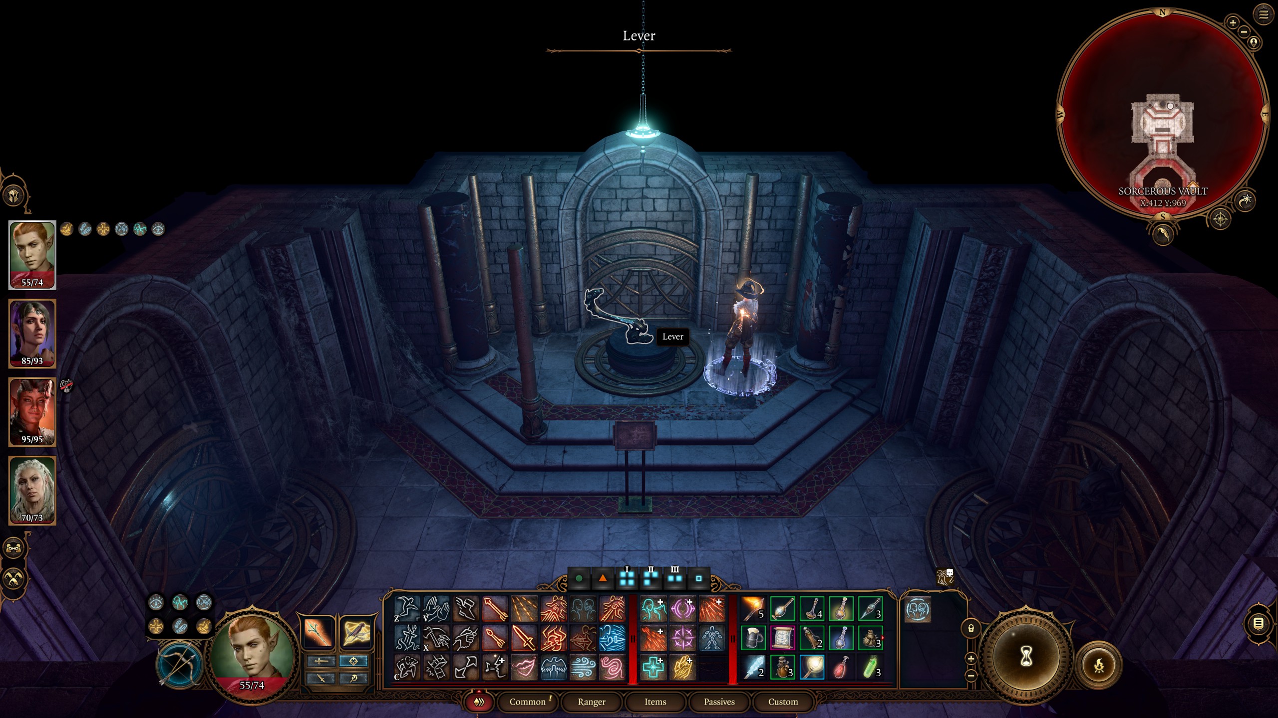 Baldur's Gate 3 Sorcerous Vault - Vault lever