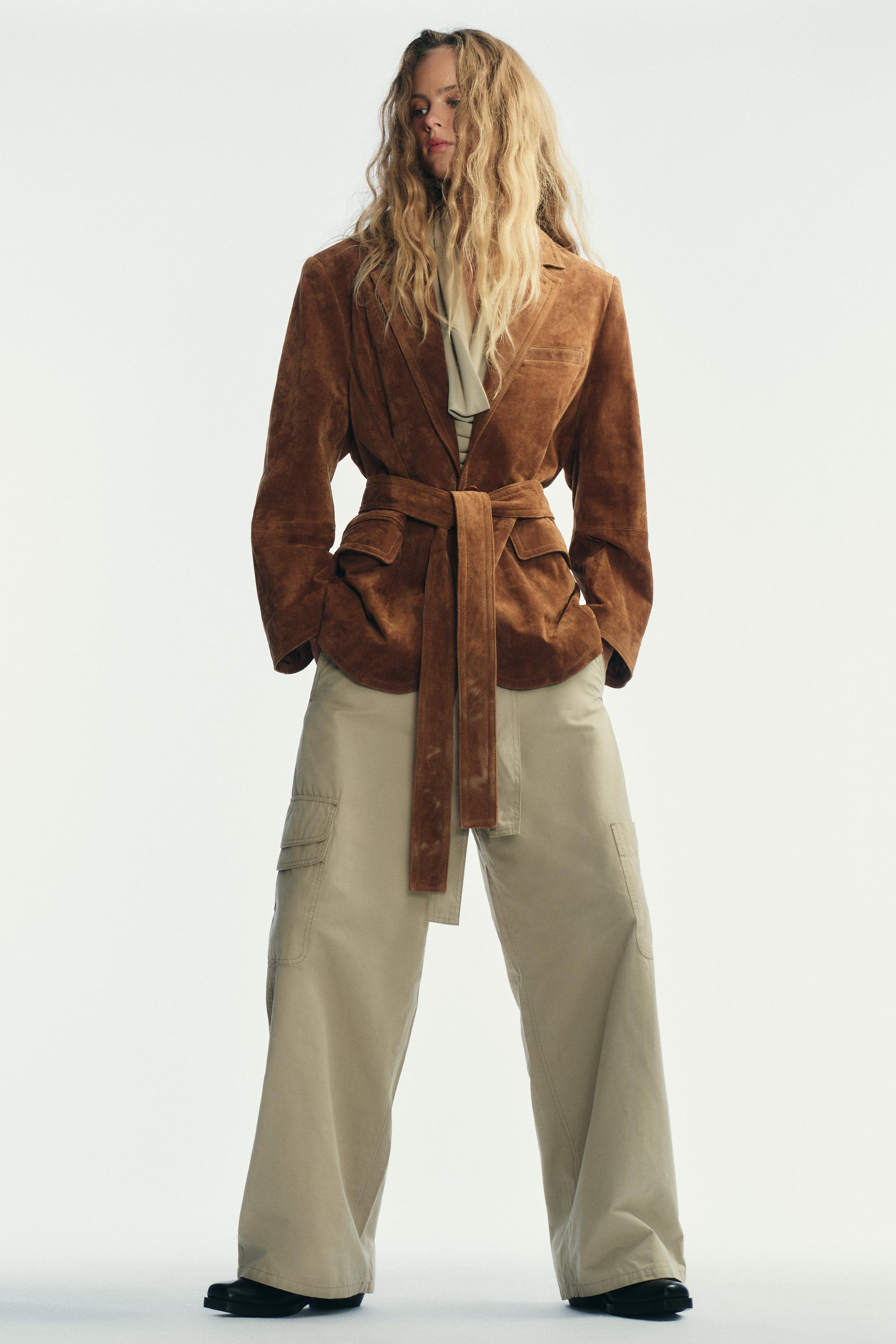 Suede Leather Blazer
