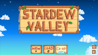 The Stardew Valley main screen