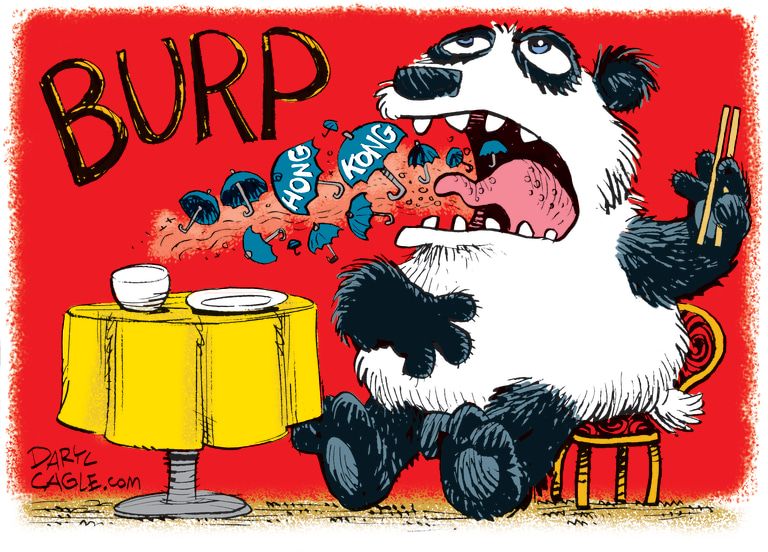 Editorial Cartoon World China Hong Kong&amp;amp;nbsp;