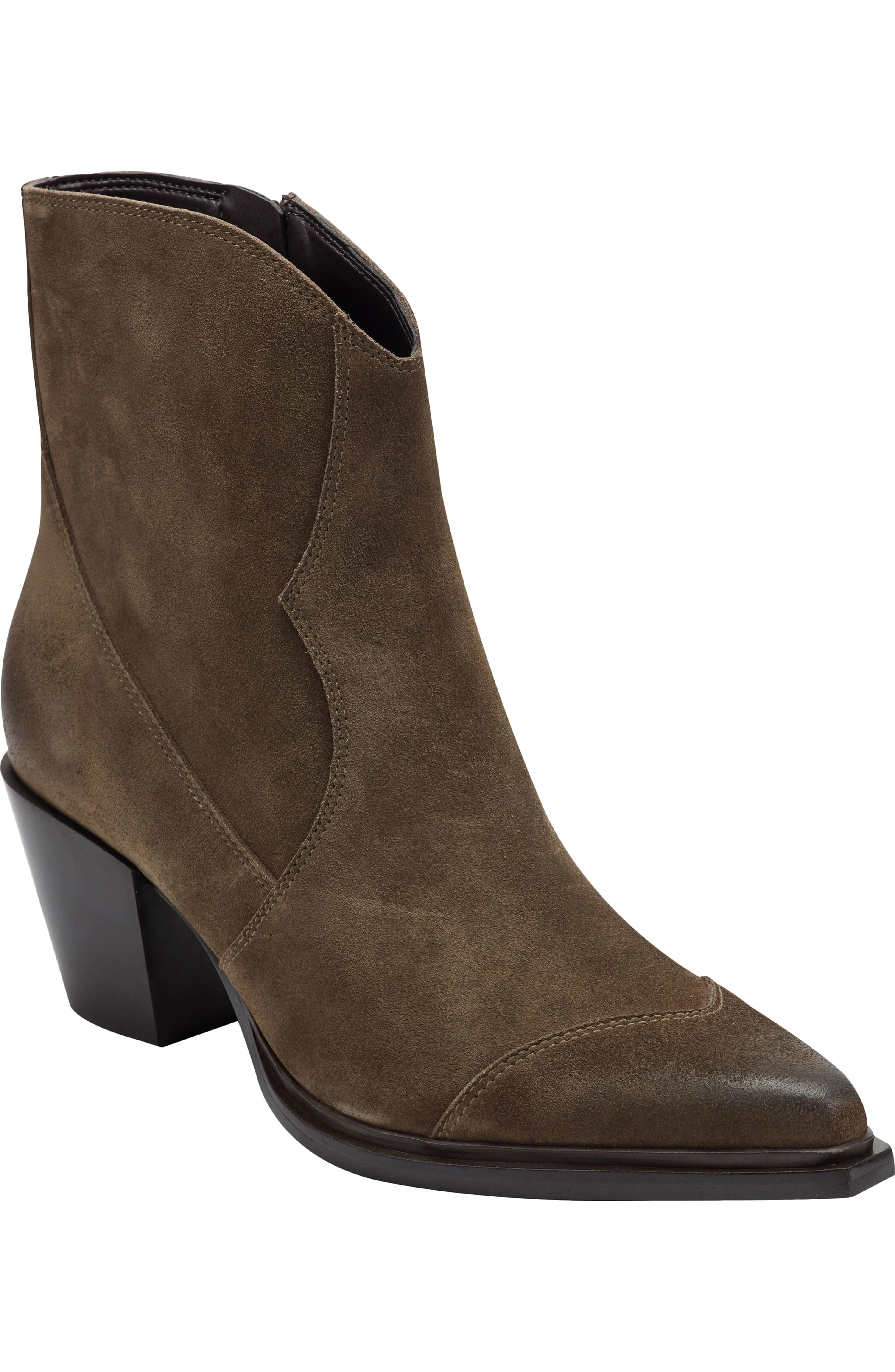 Marc Fisher LTD, Giulie Pointed Cap Toe Booties (Were $219) 