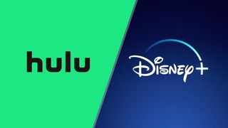 (L to R) The Hulu, Disney Plus logos