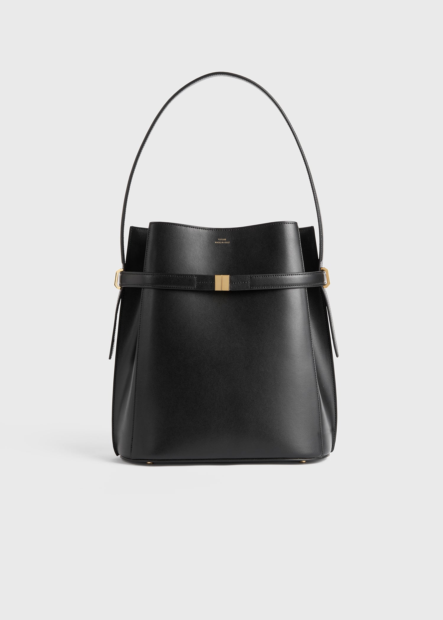 Belt leather bag black