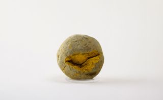 Ball of Raw Indian Yellow Straus.