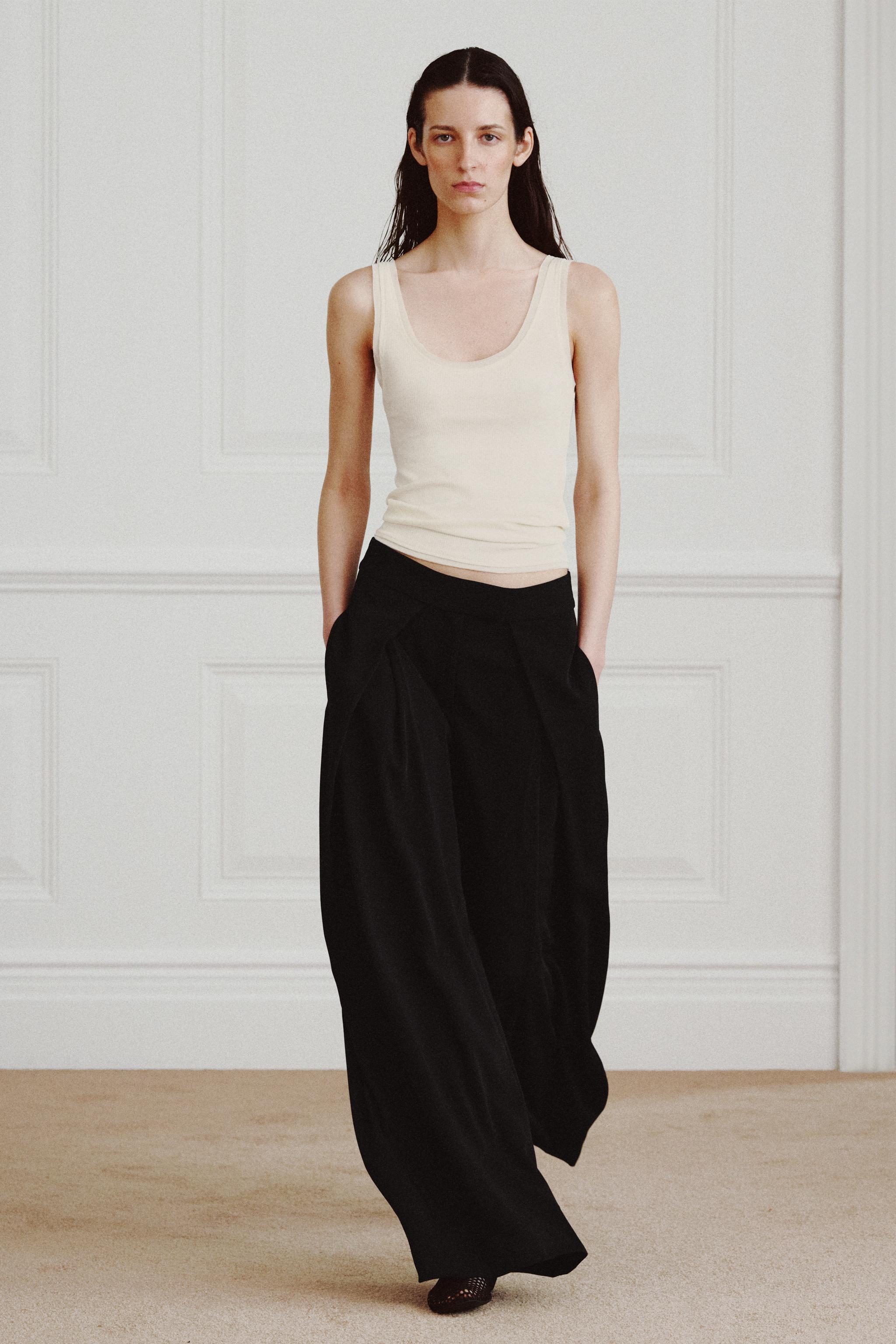 Zw Collection Wide-Leg Trousers