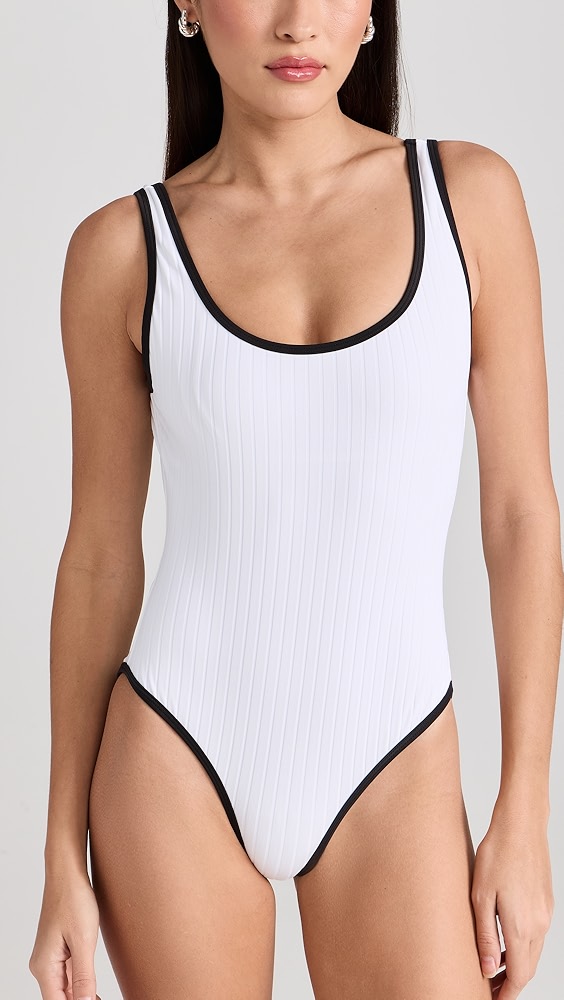 Solid 
Striped the Annmarie One Piece