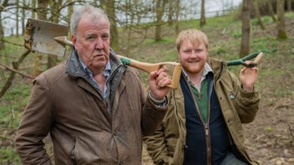 Kaleb Cooper and Jeremy Clarkson in Clarkson&#039;s Farm