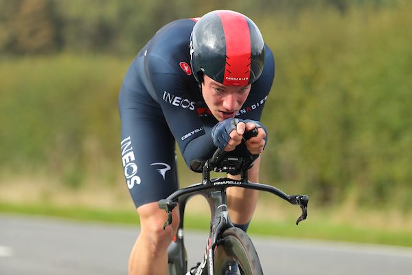 Picture by Alex Whitehead/SWpix.com - 14/10/2021 - HSBC UK British Cycling Championship, Road. Individual Time Trial, ITT Elite Men - Tealby, Lincolnshire, England - Ethan Hayter of Team Ineos Grenadiers in action