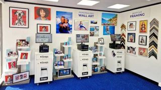 A Max Spielmann store displaying an array of custom photo products
