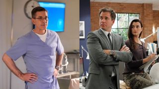 Side-by-side NCIS images of Jimmy Palmer, and Tony DiNozzo & Ziva David