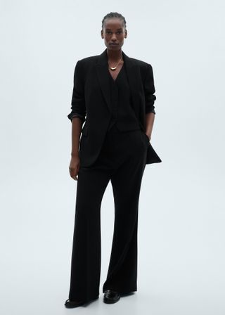 Wideleg Suit Trousers - Women | Mango United Kingdom