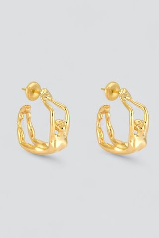 Paola Vilas Louise Earrings 18k Gold Vermeil