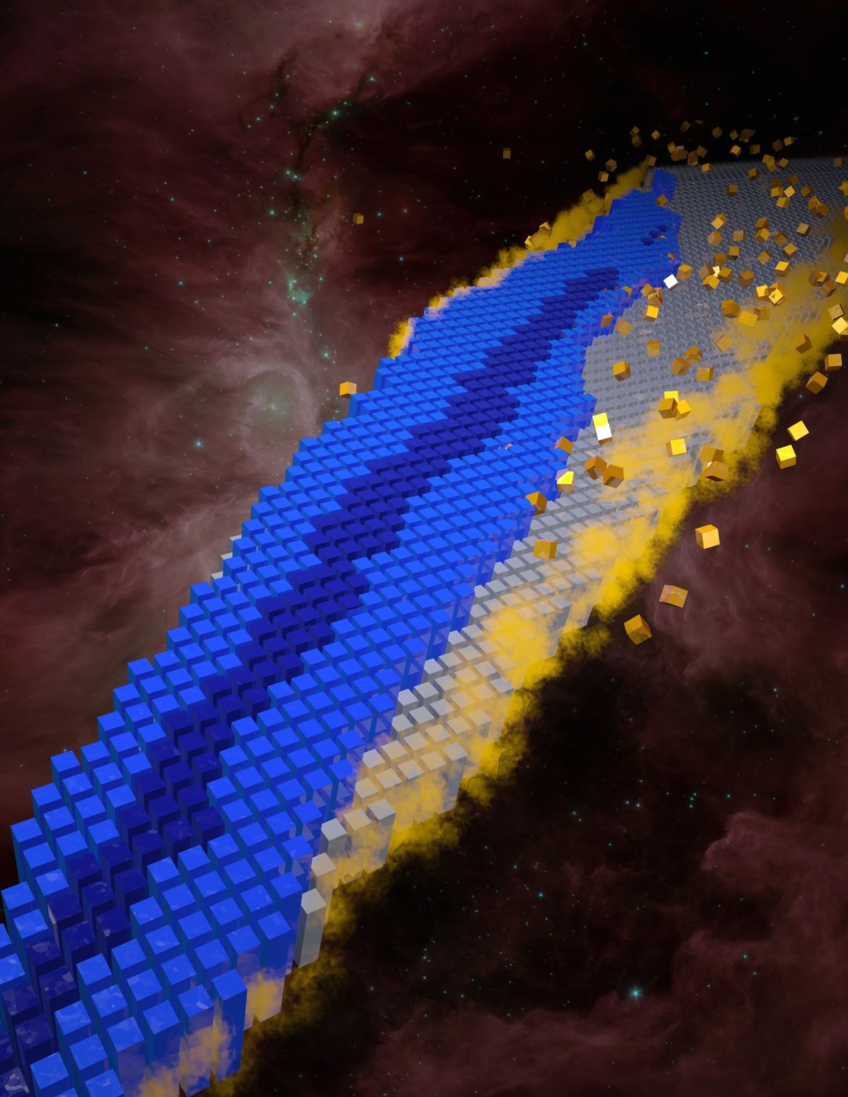 The nuclear landscape shows all possible atomic nuclides.