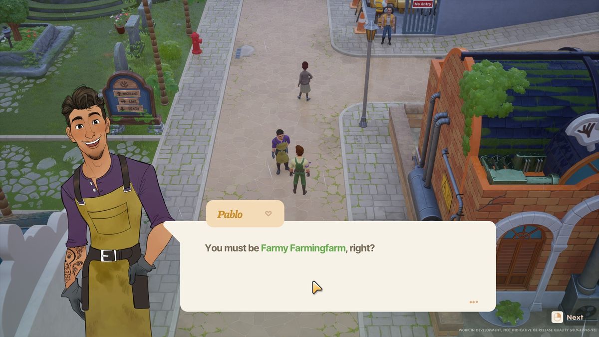 character in farming Life sim
