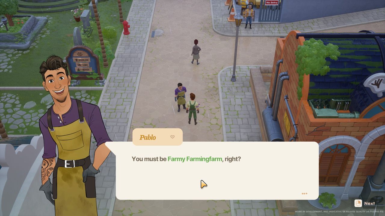 character in farming Life sim