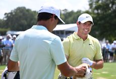 Rory McIlroy reported discomfort in his back at the Tour Championship