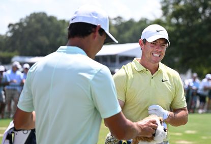 Rory McIlroy reported discomfort in his back at the Tour Championship