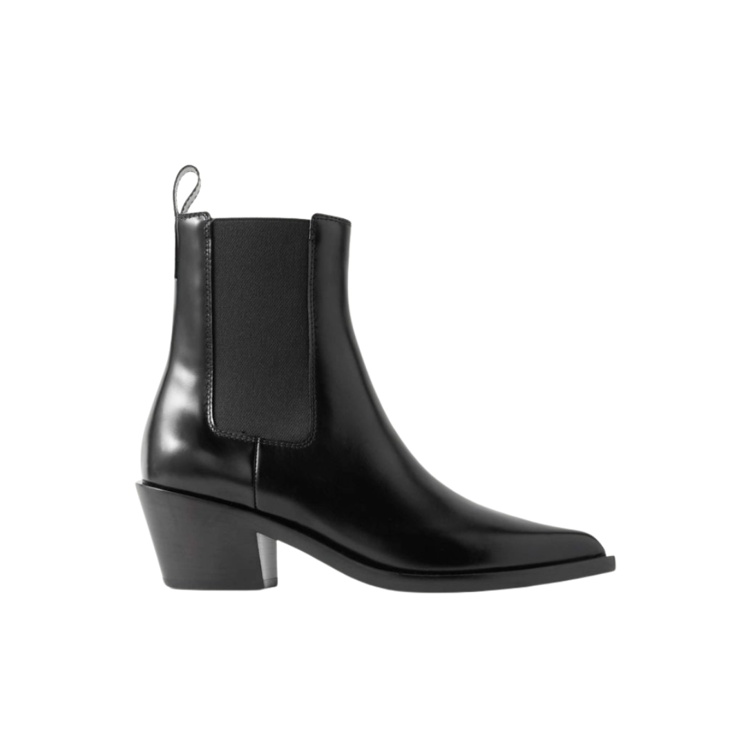 GIANVITO ROSSI, Wylie Dover 45 Glossed-Leather Chelsea Boots