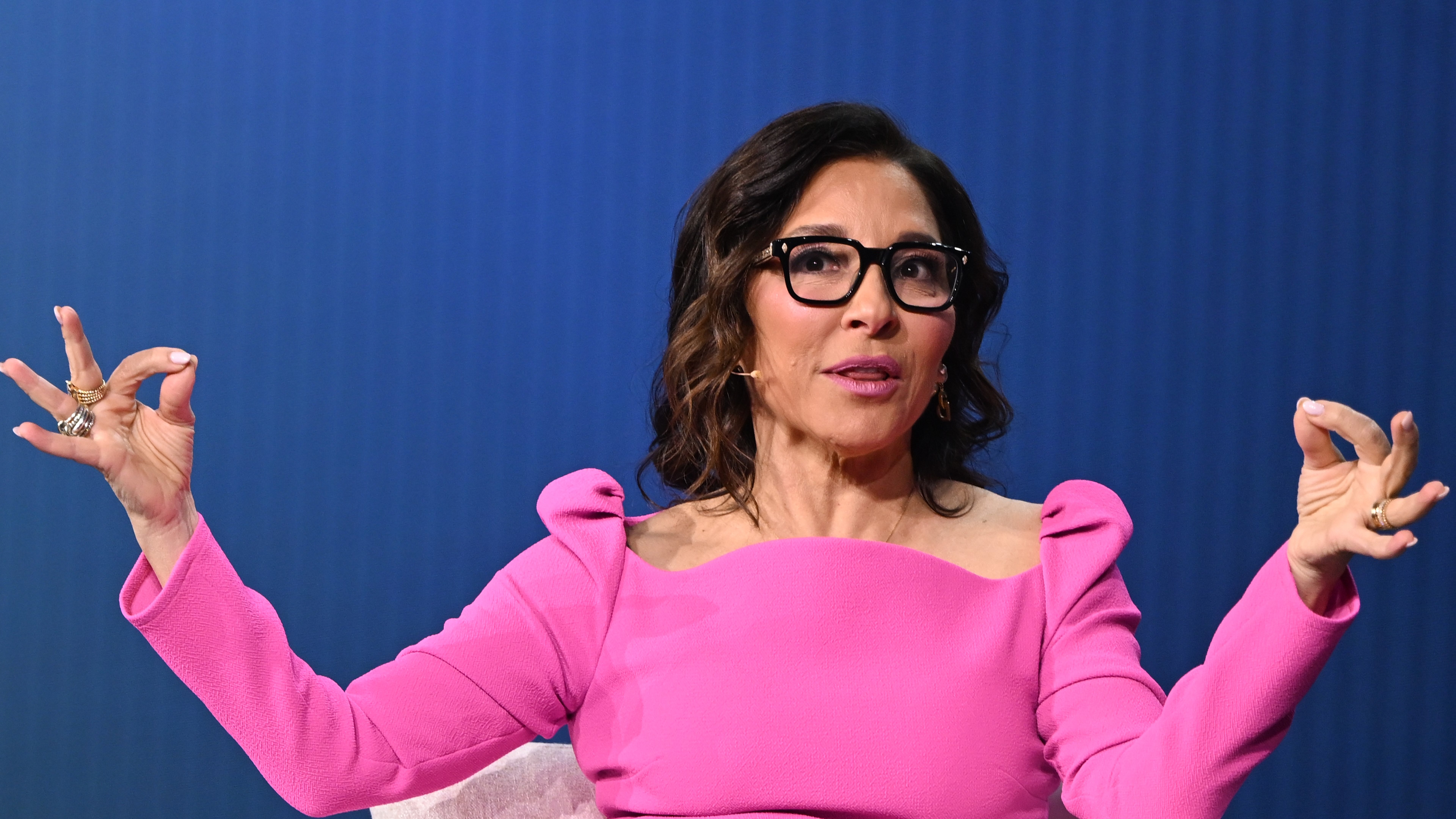 LAS VEGAS, USA - JANUARY 07: Linda Yaccarino, CEO of X Corp., formerly Twitter, speaks during a keynote at the Consumer Electronics Show (CES) in Las Vegas, Nevada, on January 7, 2025. Linda Yaccarino discussed with Canadian-American journalist Catherine Herridge how the company is redefining the future of digital communication and creating a global newsroom. (Photo by Artur Widak/NurPhoto via Getty Images)