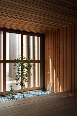 Detail of japanese contemporary house by Atelier Luke