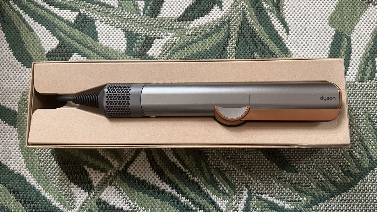 Dyson Airstrait in its box