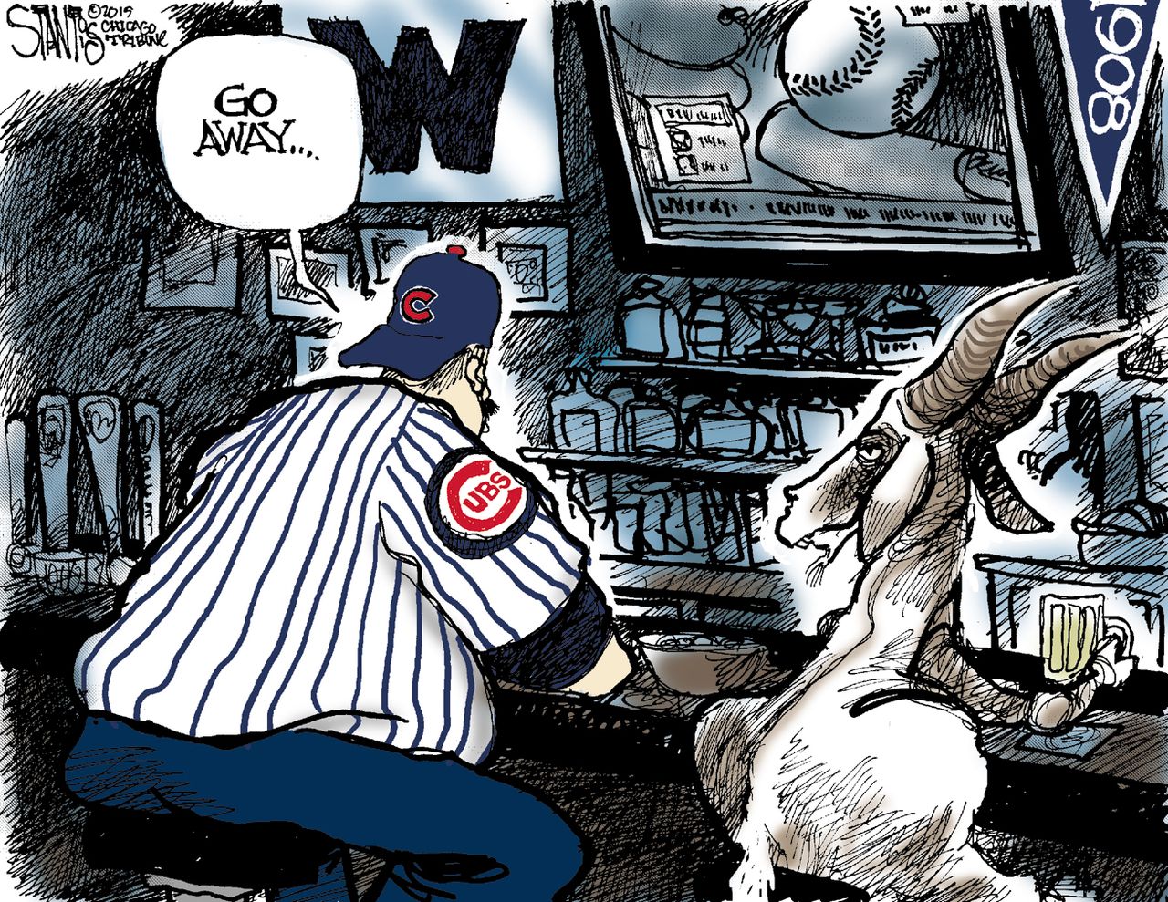 Editorial cartoon U.S. Chicago Cubs