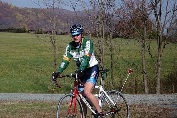 Ben King pauses during an afternoon ride.