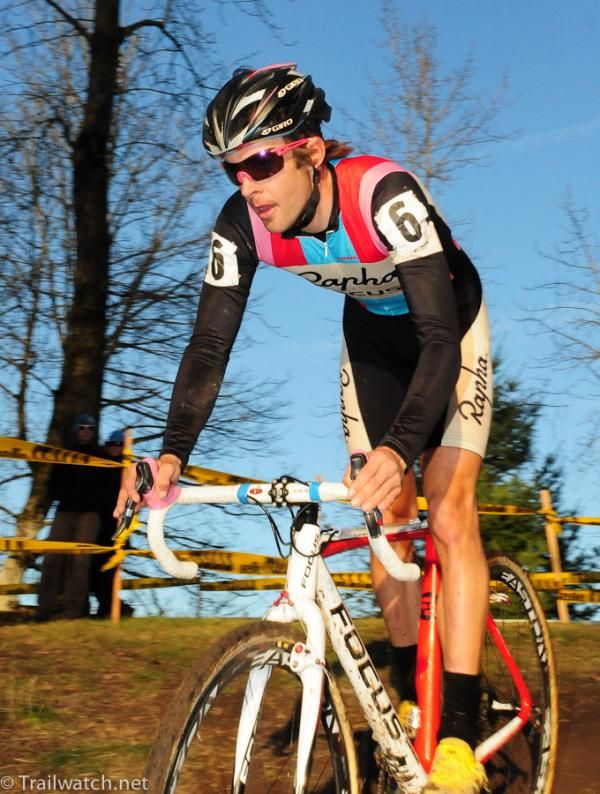 Chris Jones (Rapha Focus) was not with the lead group today.