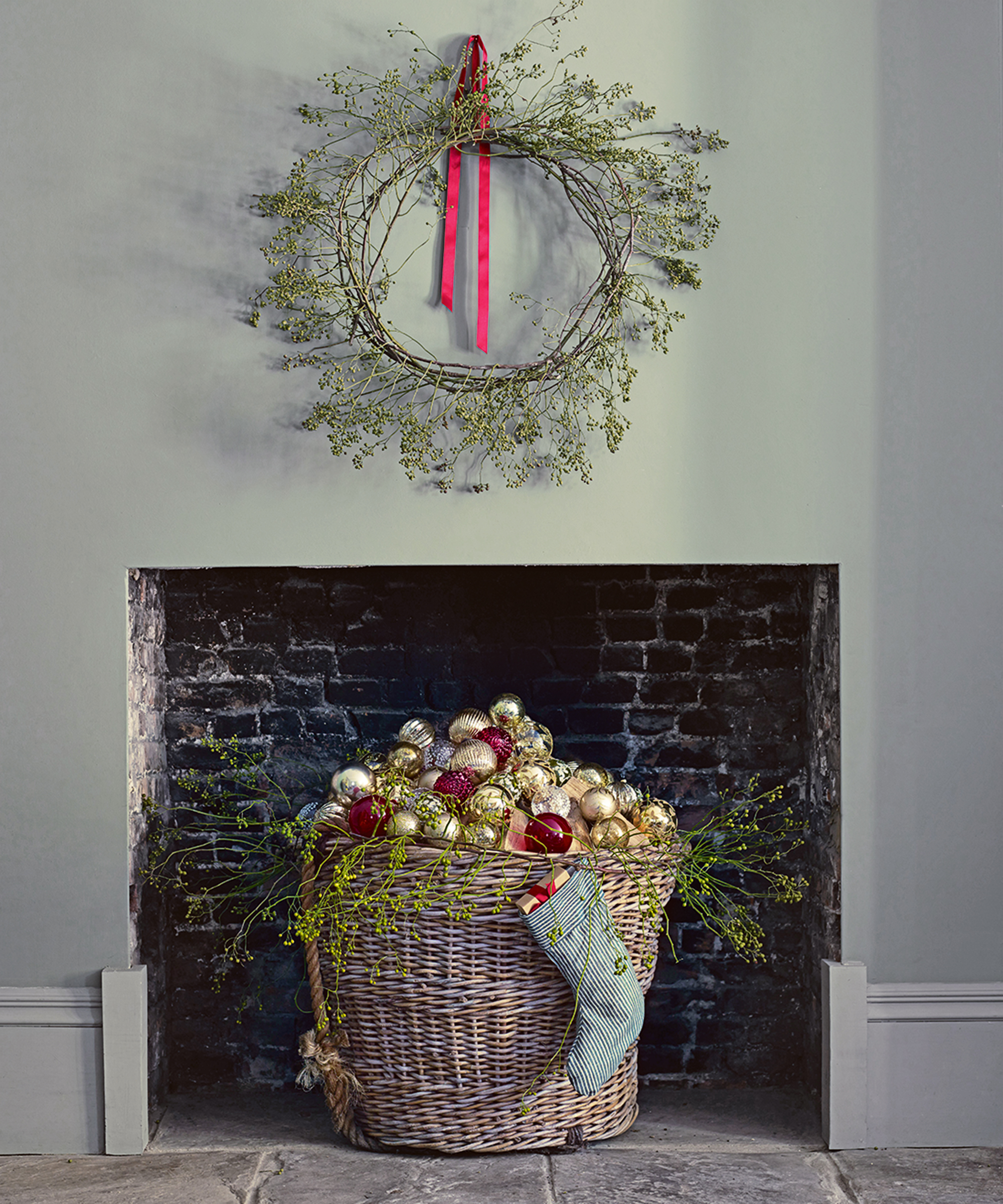 Christmas fireplace ideas Emma Lee