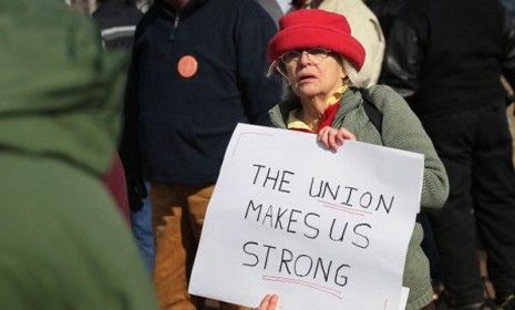 More than half of Wisconsin voters say they side with public employee unions, according to a recent poll.