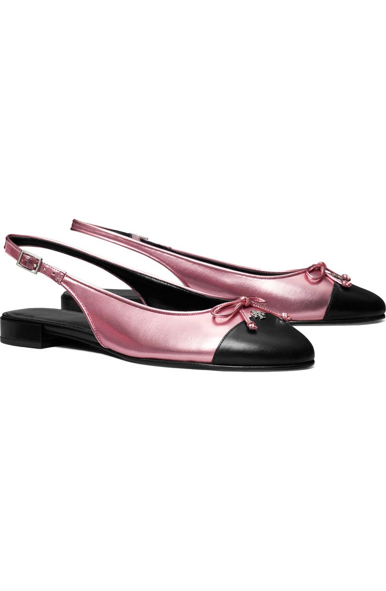 slingback cap toe flat