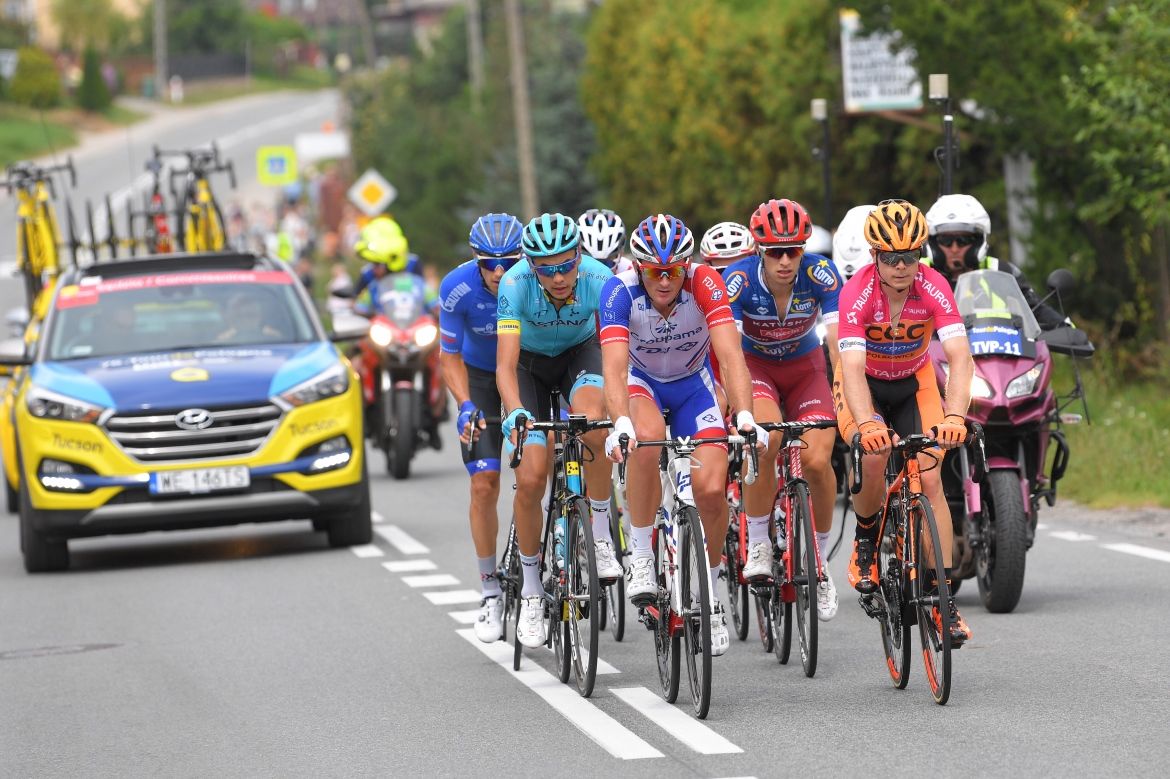 Mickael Delage (Groupama-FDJ) leads the breakaway
