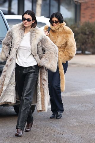 Kendall and Kylie Jenner in Aspen.