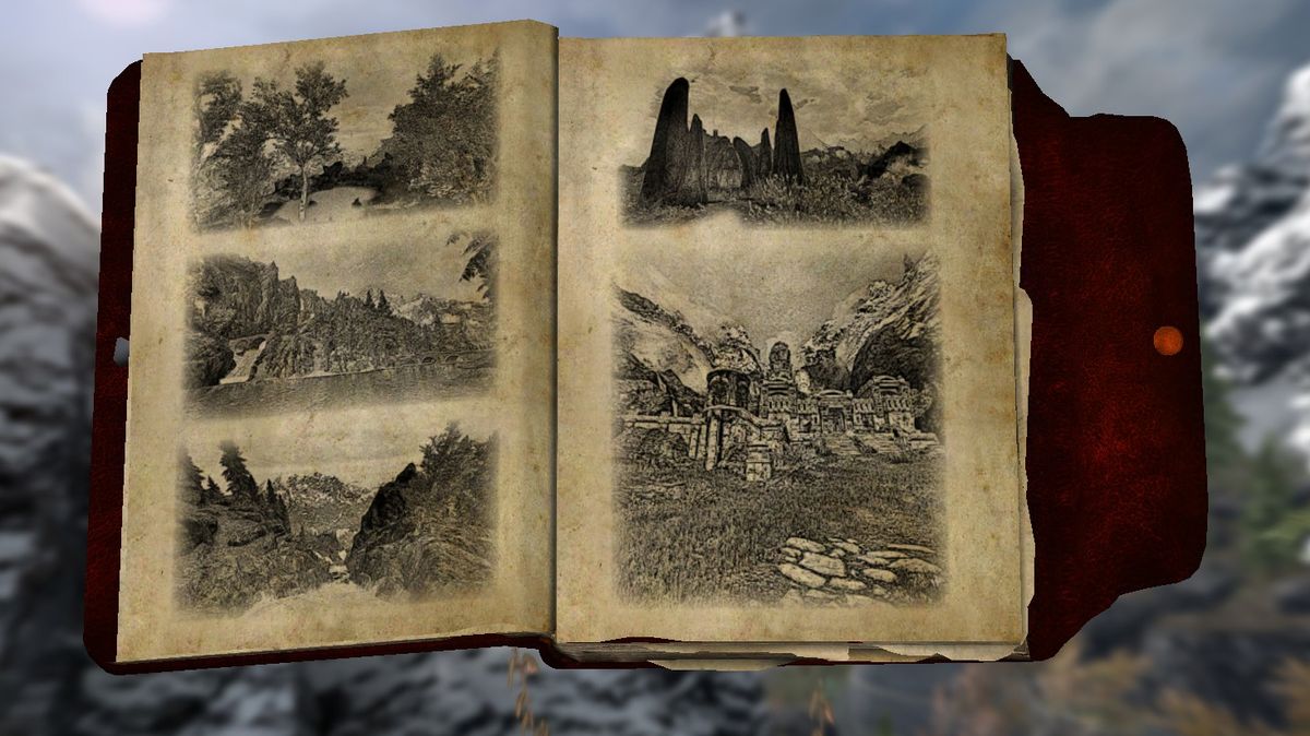 Skyrim sketchbook mod