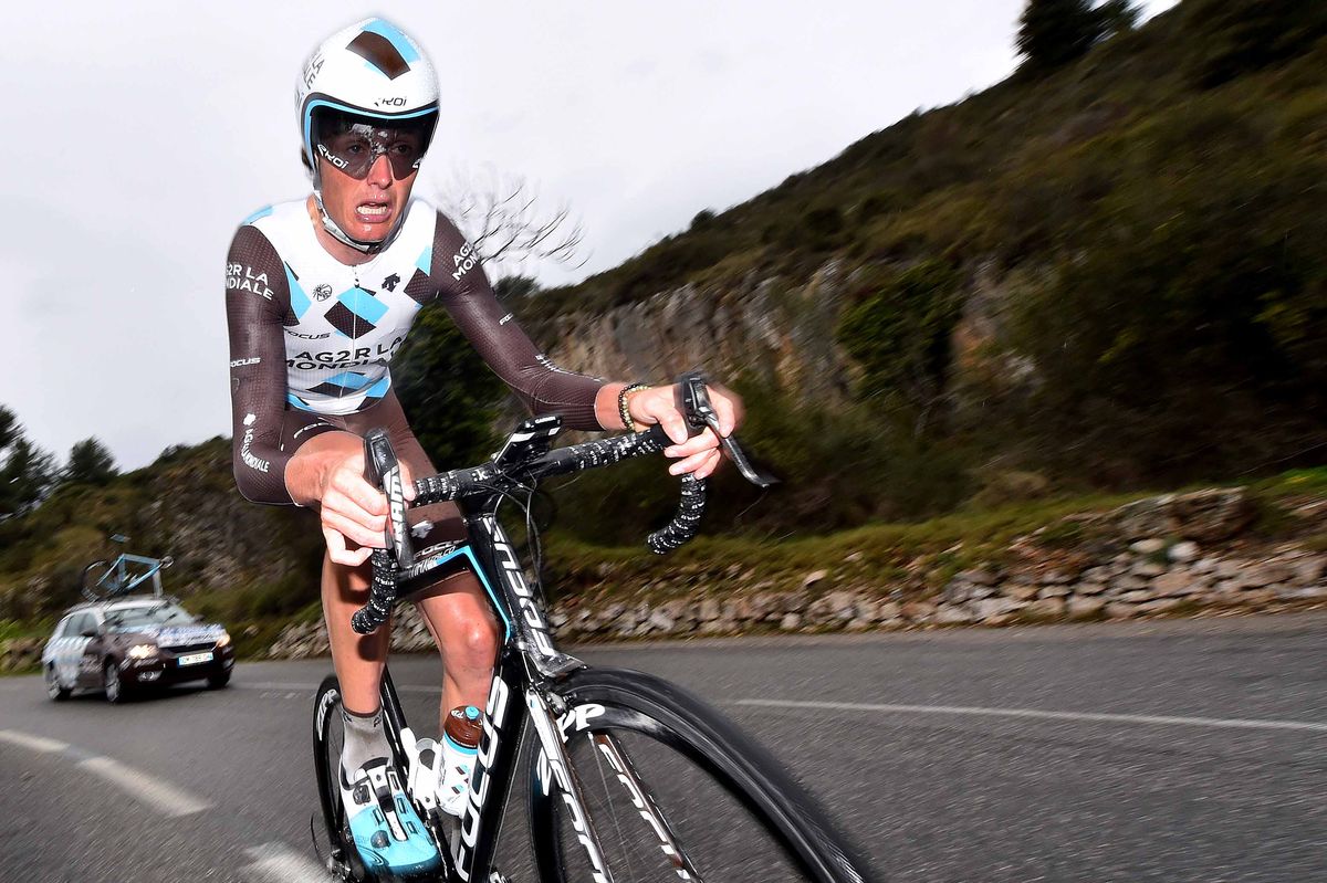 The effort shows on Johan Vansummeren's face