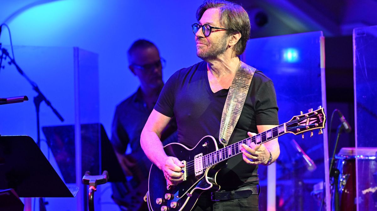 Al Di Meola performs onstage at Jazz Summer Munich at Bayerischen Hof in Munich, Germany on July 16, 2024 