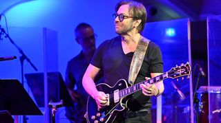 Al Di Meola performs onstage at Jazz Summer Munich at Bayerischen Hof in Munich, Germany on July 16, 2024 