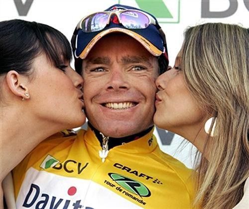 Cadel Evans in good form.