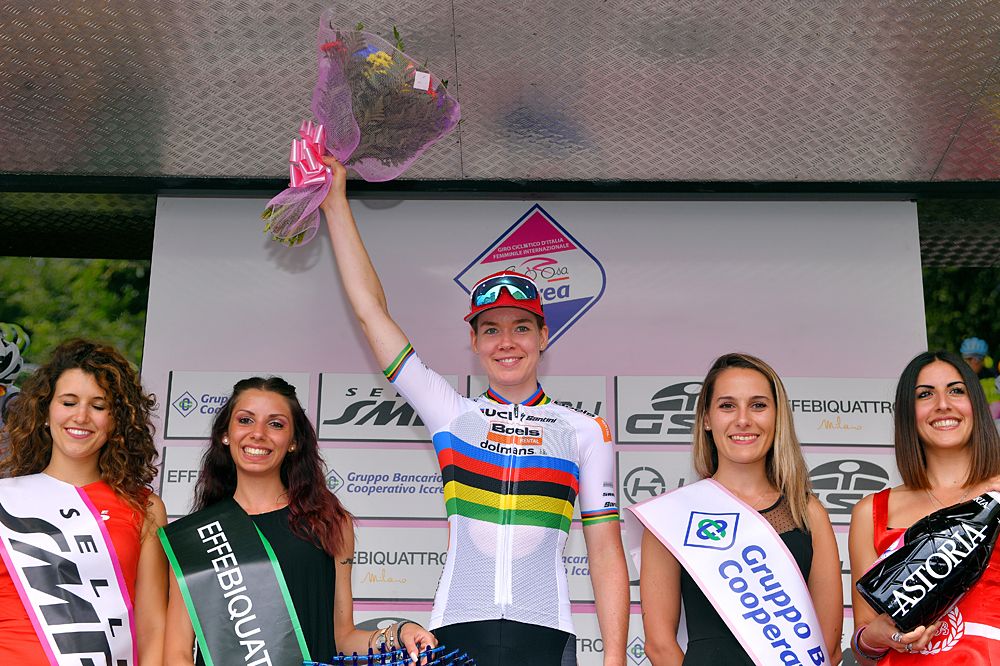 Anna van der Breggen second on stage 7 at Giro Rosa
