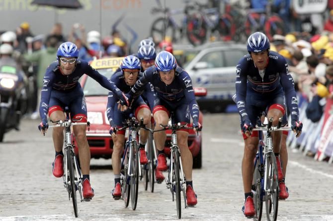 The US Postal Service team won its second Tour TTT in 2004