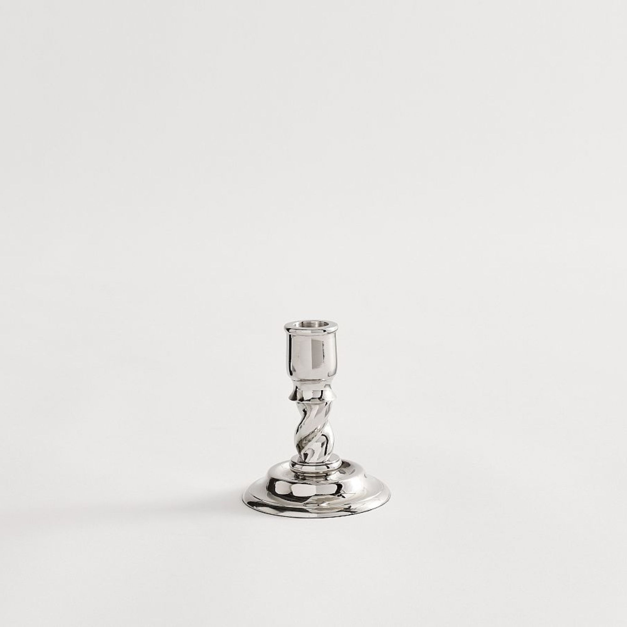 Altair Metal Candle Holder (Silver)