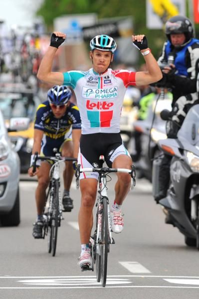 Philippe Gilbert (Omega Pharma-Lotto) showed he is on fine form ahead of the Amstel Gold Race