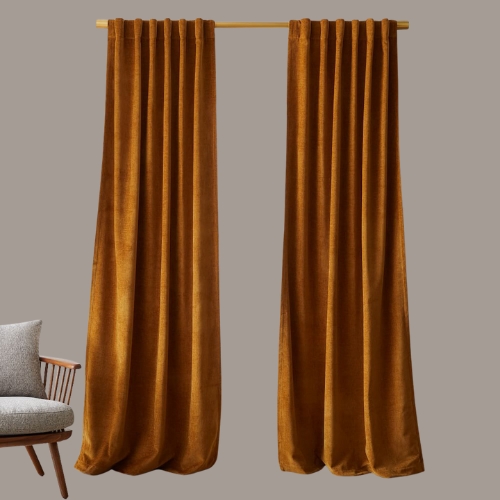 West Elm, Worn Velvet Curtain