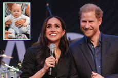 Prince Archie as a baby drop in on main image of Meghan Markle and Prince Harry 