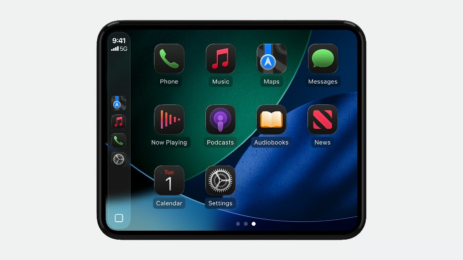 CarPlay's Smart Display Zoom feature, as shown at Apple's Worldwide Developers Conference (WWDC) in June 2025.