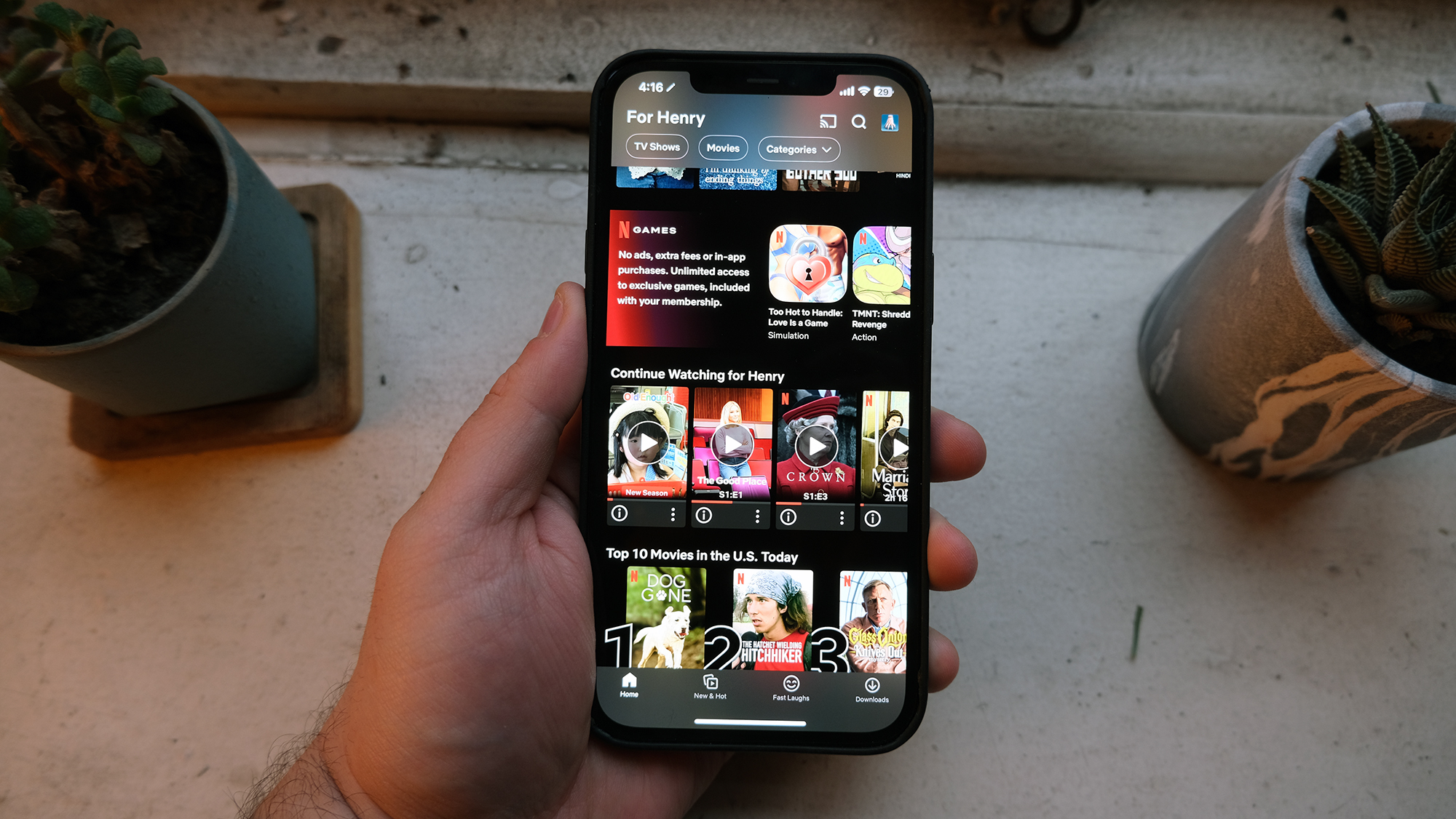La nueva aplicación Netflix para iPhone pone 